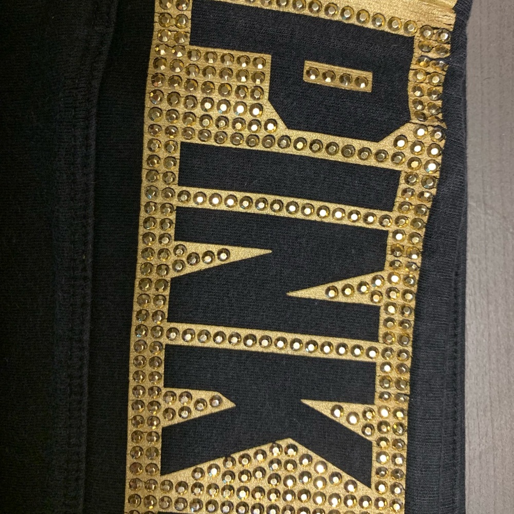 Full Length Black & Gold Leggings